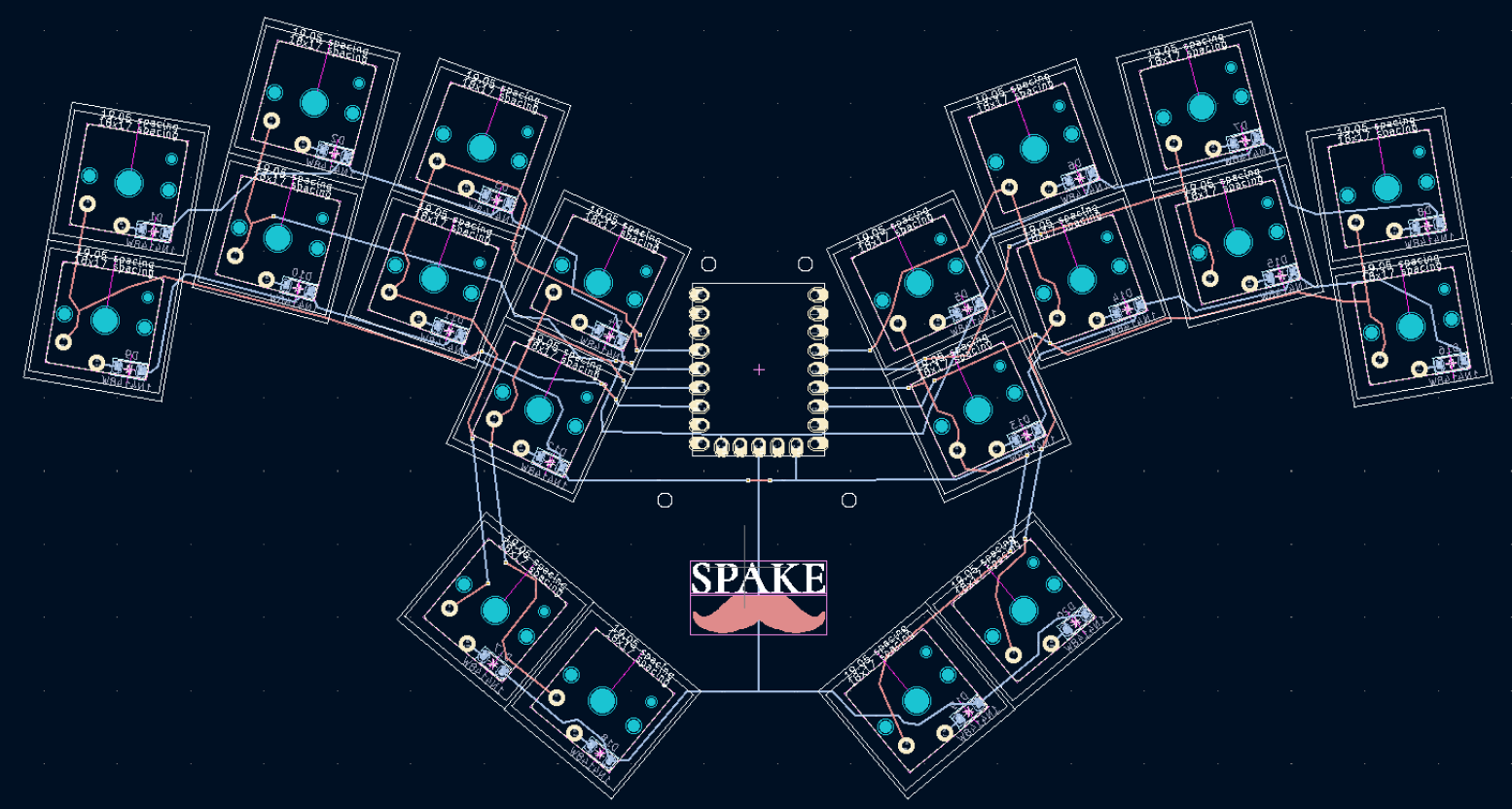 The PCB in KiCad
